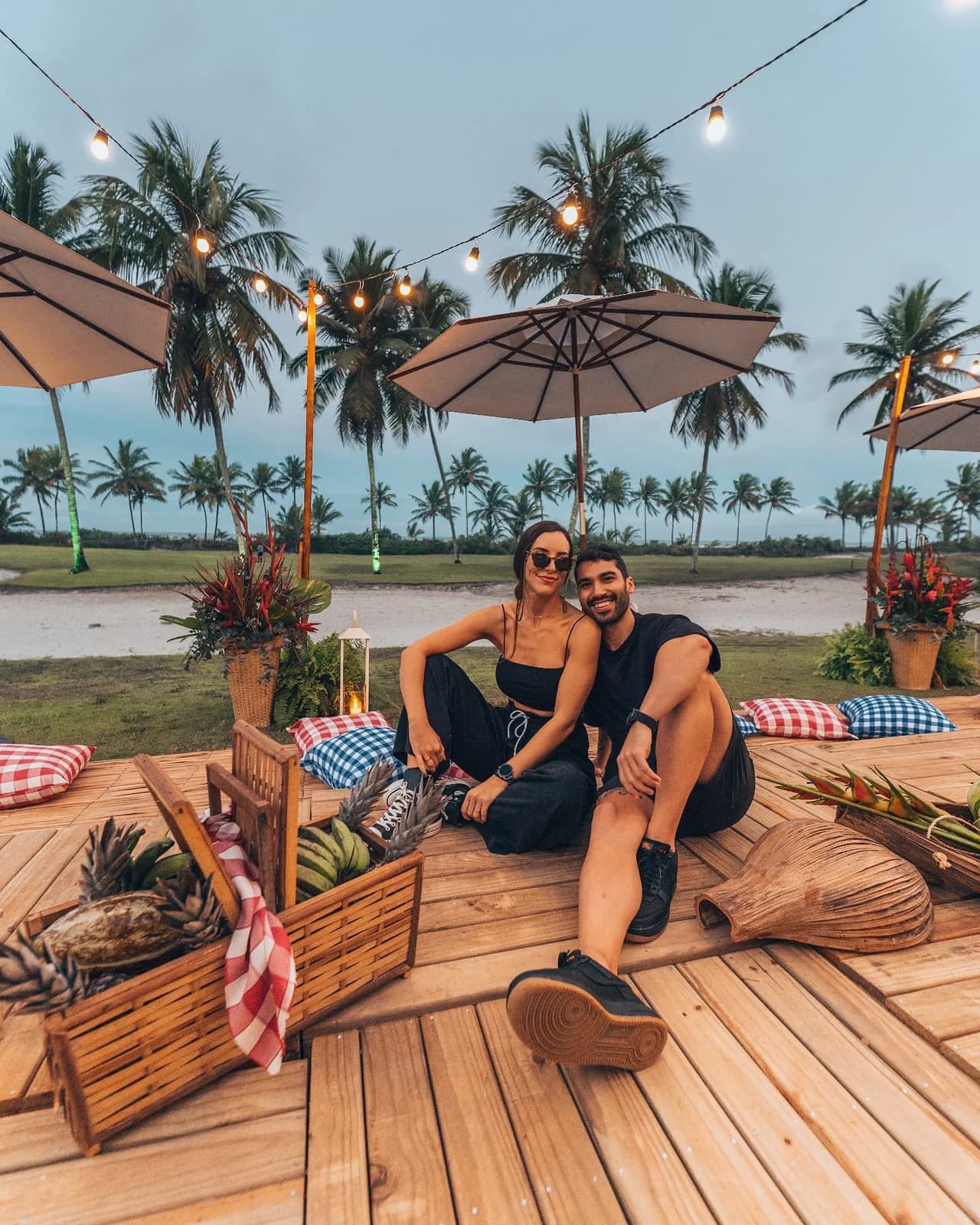 Luau na praia em Comandatuba
