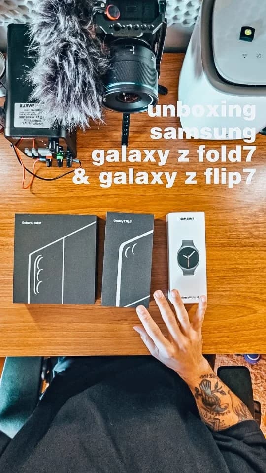 Unboxing ZFold7 e ZFlip7